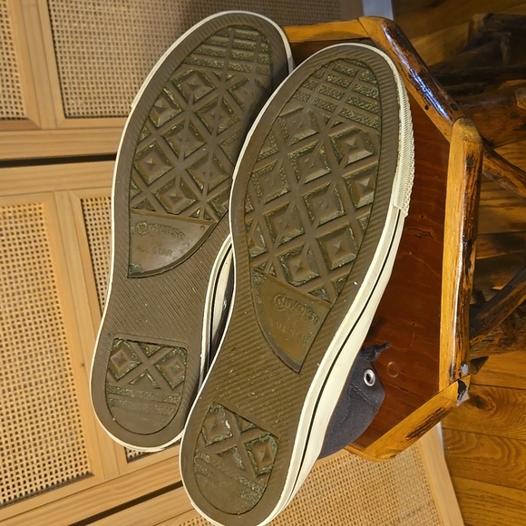 Converse All Star High-Top Sneakers - Dark Gray and White Mens Size 10 - Picture 9 of 10